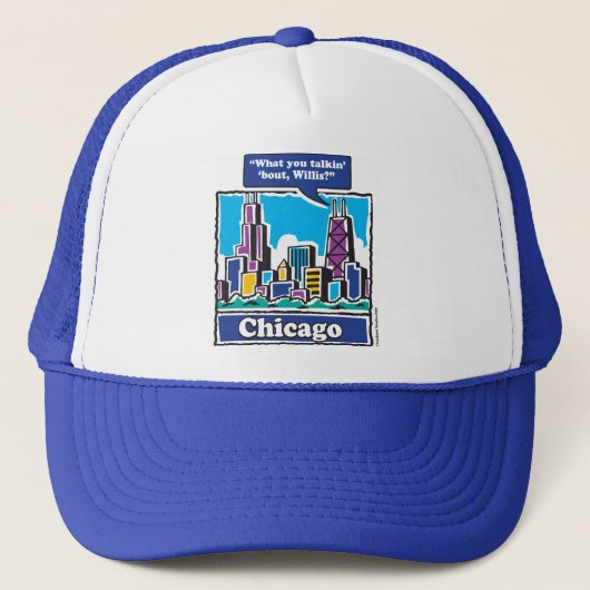 Willis Tower/Sears Tower Trucker Pet (Voorkant)
