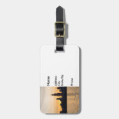 Willis Tower Sunset Silhouette Bagagelabel (Voorkant verticaal)