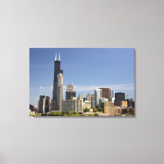 Willis Tower, vroeger bekend als de Sears Tower Canvas Afdruk (Voorkant)