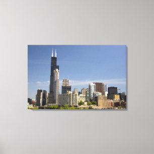 Willis Tower, vroeger bekend als de Sears Tower Canvas Afdruk