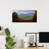 Willoughby Lake de Burke Mountain Poster (Bureau à domicile)