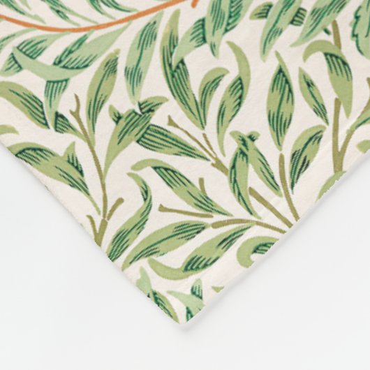 Willow Bough by William Morris Fleece Blanket (Hoek)