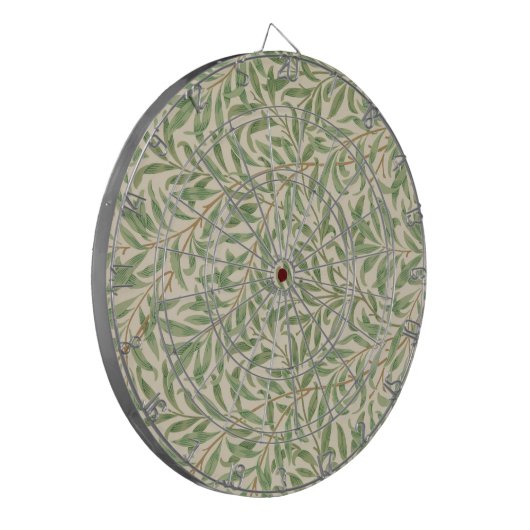 Willow Bough (door William Morris) Dartboard Dartbord (Voorkant Links)