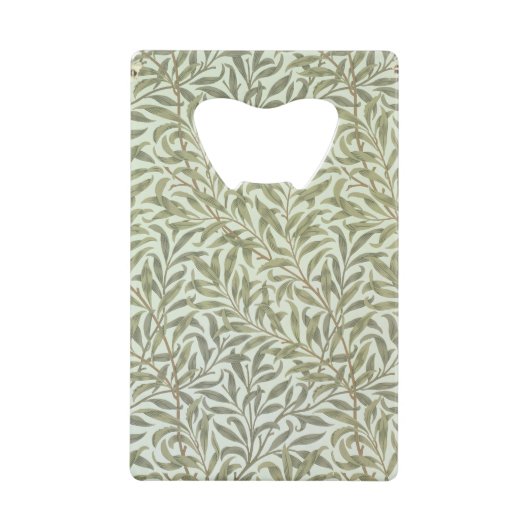 'Willow Bough' mapontwerp, 1887 Kredietkaart Flessenopener (Voorkant)