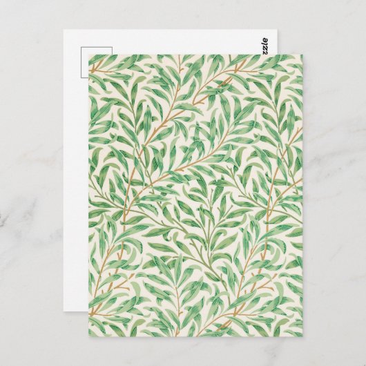 Willow Bough William Morris Pattern Briefkaart (Voorkant / Achterkant)