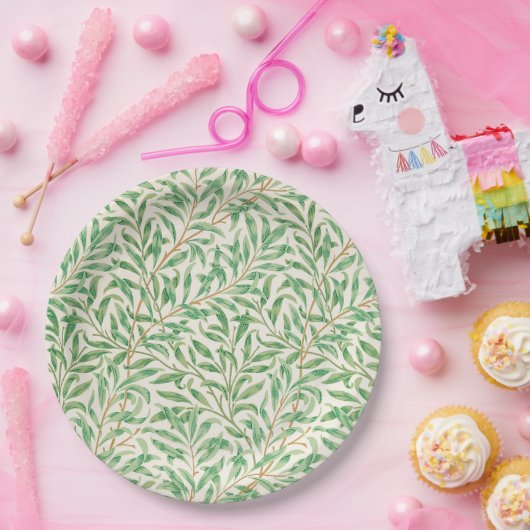 Willow Bough William Morris Pattern Papieren Bordje (Feest)