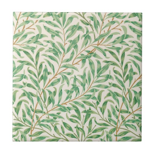 Willow Bough William Morris Pattern Tegeltje (Voorkant)
