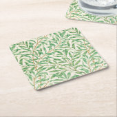 Willow Bough William Morris Pattern Vierkante Kartonnen Onderzetter (Schuin)