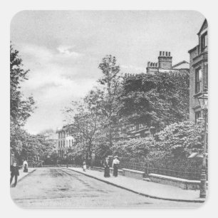 Willow Bridge Road, Canonbury, Islington, c.1905 Vierkante Sticker