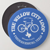 Willow City Loop (fietsen) Ronde Button 6,0 Cm (Voorkant /achterkant)