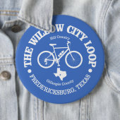 Willow City Loop (fietsen) Ronde Button 6,0 Cm (In situ)