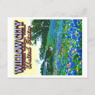 WILLOW CITY TEXAS - WILLOW CITY LOOP - BLUEBONNET BRIEFKAART