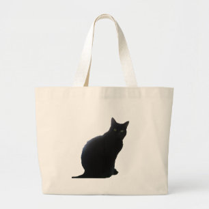 Willow de Zwarte Kat Grote Tote Bag