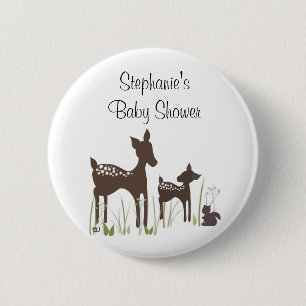 Willow Deer Baby shower Button