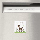 Willow Deer Baby shower Magnet Keepomwille Magneet (Insitu (Vaatwasser))