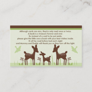 Willow Deer Family Baby shower Cartes de demande d