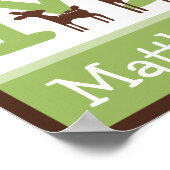 Willow Deer Letter & Name Wall Art Poster (Coin)