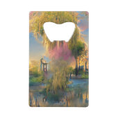 Willow d'or au coucher du soleil près de l'étang (Dos)