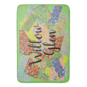 Willow Glen patchwork abstract art san Jose buurma Badmat (Voorkant Verticaal)