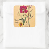 Willow Herb door Charles Mackintosh Vierkante Sticker (Tas)