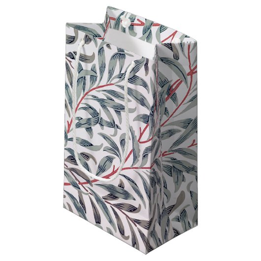 Willow Motif, William Morris Petit sac cadeau (Devant Angle)