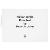 Willow on the River Test card (Dos Horizontal)