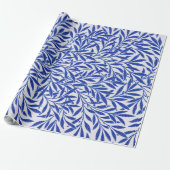 Willow Pattern William Morris Wrapping Paper Cadeaupapier (Uitgerold)