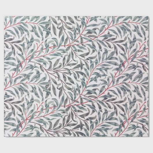 Willow Pattern William Morris Wrapping Paper Cadeaupapier (Vlak)