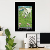 "WILLOW" Pegasus Fantasy Inspirerend Art Poster (Thuiskantoor)