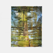 Willow Pond Water Reflection Fleece Deken (Voorkant)