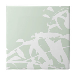 Willow Silhouette Zee Green Bathroom Tegeltje