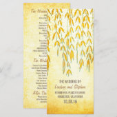 Willow Tree Branches Rustic Lights Wedding Program Programma (Voorkant / Achterkant)