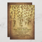 Willow Tree Branches String Lights Huwelijksuitnod Kaart (Voorkant / Achterkant)