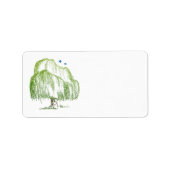 Willow Tree Bruiloft Blank Adresetiketten Etiket (Voorkant)