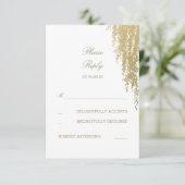Willow Tree Elegant Wedding Cartes de réponse (Debout devant)