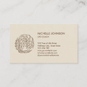 Willow Tree Fotograaf Logo Tree of Life Visitekaartje (Achterkant)