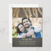 Willow Tree Gold  Foto Sla de datum op Aankondigingskaart (Voorkant / Achterkant)