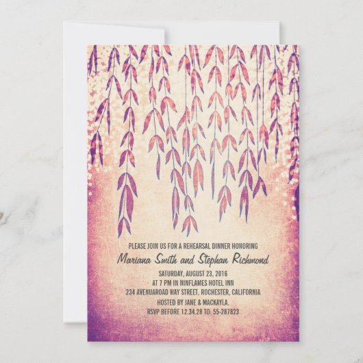 Willow Tree String Lights repetitie diner Kaart (Voorkant)