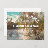 Willow Tree Stylish Save the Date Briefkaart (Voorkant / Achterkant)