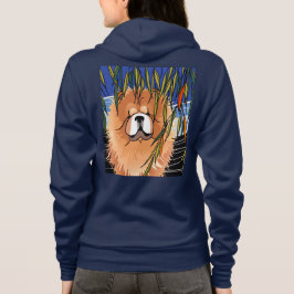 WILLOW WIND - Kreukblauw zip-bevestigd sweatshirt