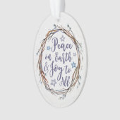 Willow Wreath Persoonlijke kerstversiering Ornament (voorkant)