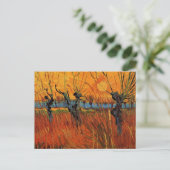Willows at Sunset by Vincent van Gogh Briefkaart (Staand voorkant)
