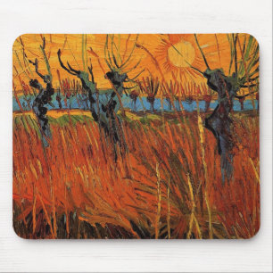 Willows at Sunset by Vincent van Gogh Muismat