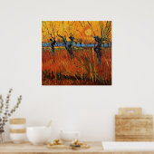 Willows at Sunset by Vincent van Gogh Poster (Keuken)