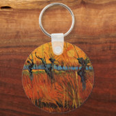 Willows at Sunset by Vincent van Gogh Sleutelhanger (Voorkant)