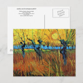 Willows at Sunset (F572) Van Gogh Fine Art Briefkaart (Voorkant / Achterkant)