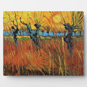 Willows at Sunset, Vincent van Gogh Fotoplaat