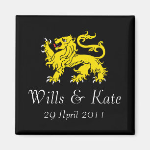 Wills and Kate Royal Wedding Commemorative Magnet Magneet