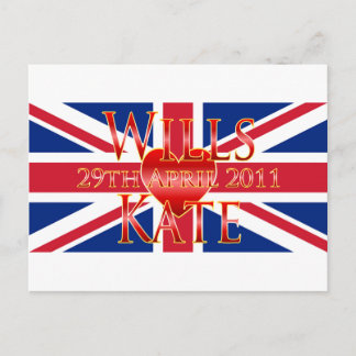 Wills & Kate Briefkaart