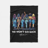 Will't Go Back Harris W 2024 Kamala Harris Fleece Deken (Voorkant)